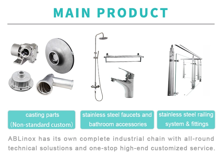 Stainless Steel AISI304, AISI316 Hot Sale Bar Fitting for Pipe/Tube/Cable Railing