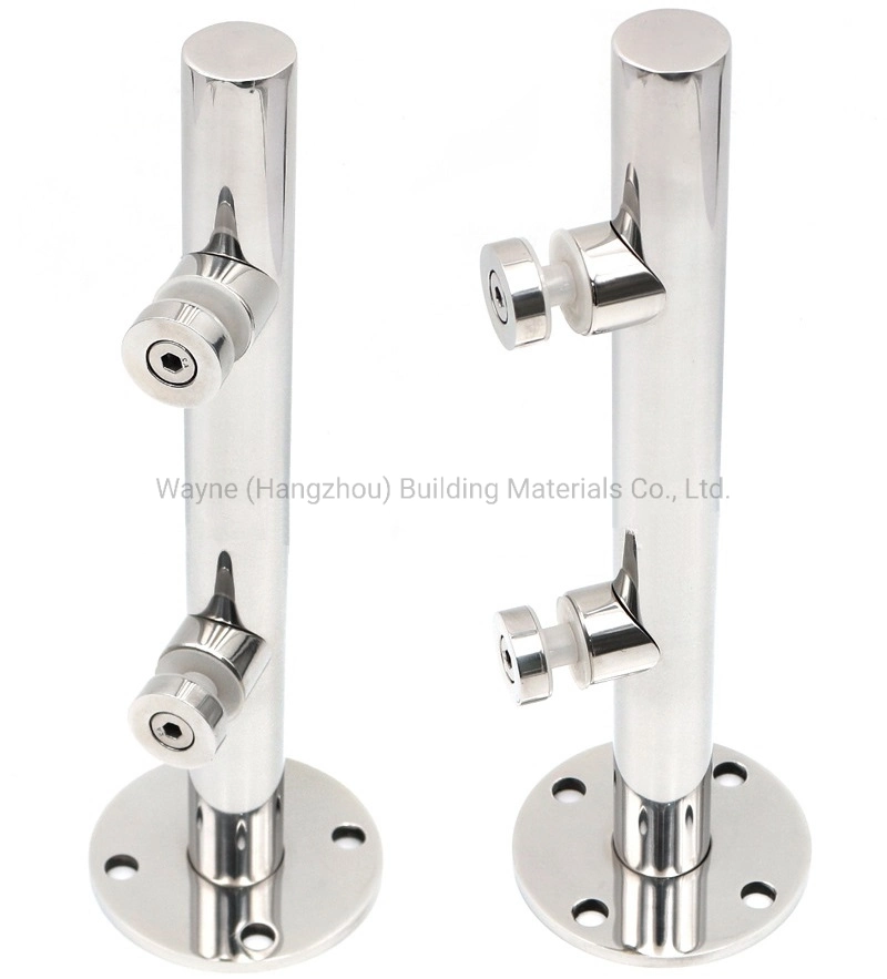 Stainless Steel Swimming Pool Glass Fencing Spigot Frameless Glass Balustrade Circular Base Spigot Vs214