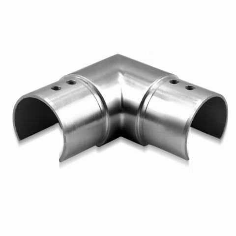 Acessórios de tubo com fenda de aço inoxidável/balaustrada de vidro sem moldura/corrimão de varanda/acessórios de escada
