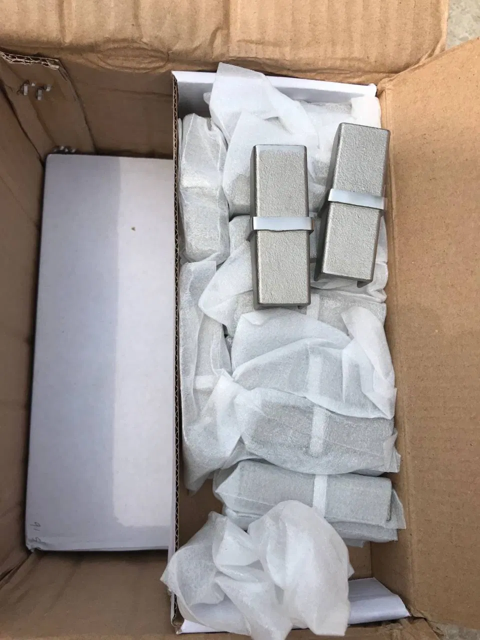 Componente de trilhos de aço inoxidável, encaixe de tubo quadrado, encaixe de tubo